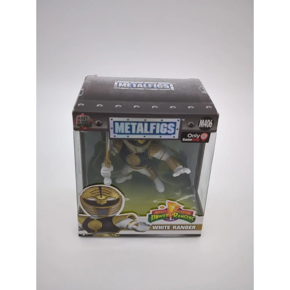 Jadatoys Metalfigs Mighty Morphin Power Rangers White Ranger GameStop Exclusive